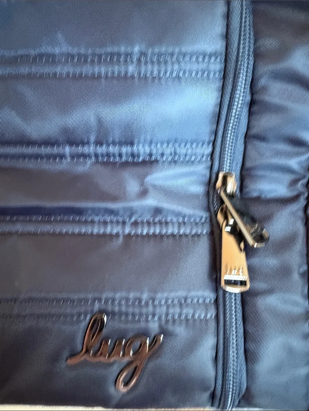 Lug Trolley Duffel Bag Navy Blue